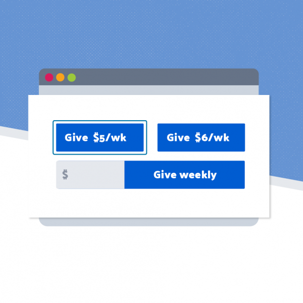 Make more effective weekly recurring asks with our new tool